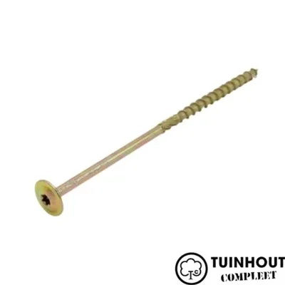 Schotelkopschroef geel verzinkt 8.0 per doos