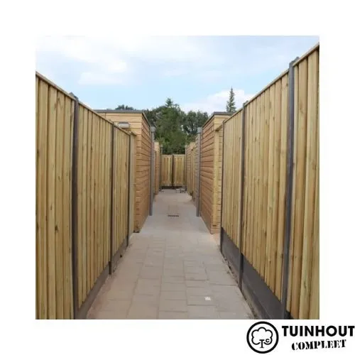 Tuinscherm geïmpregneerd grenen 21 planks