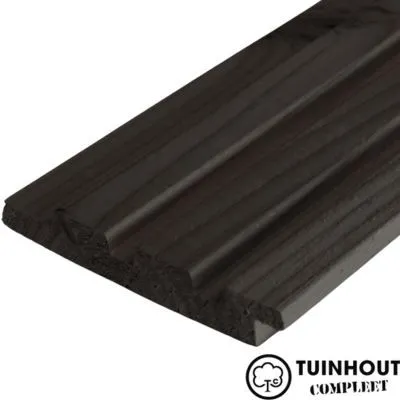 Douglas Rhombusprofiel triple zwart  21 x 140 mm WB 125 mm