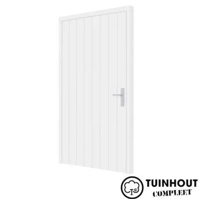 Plaatdeur Hardhout Okoumé Wit linksdraaiend XL 1200 x 2115 mm