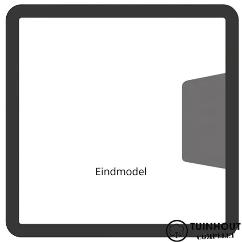 Betonpaal antraciet vlakke kop met sponning 10 x 10 x 275 cm