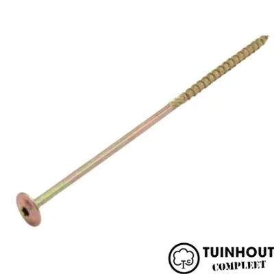 Schotelkopschroef geel verzinkt 8.0 per doos