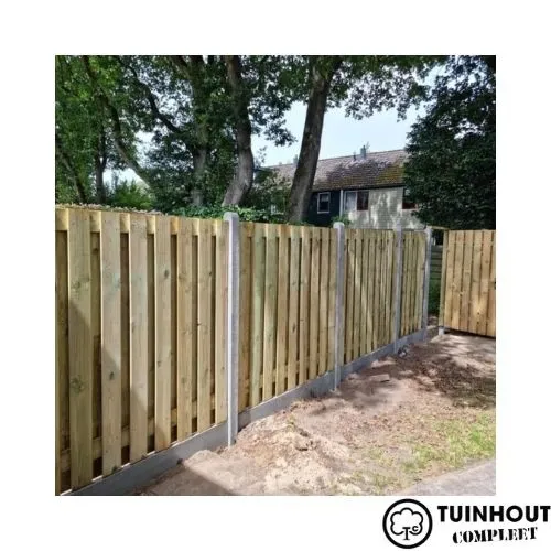 Tuinscherm geïmpregneerd grenen 19 planks