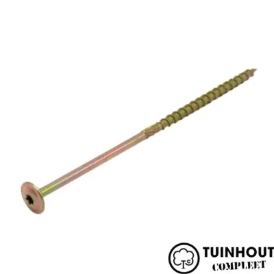 Schotelkopschroef geel verzinkt 8.0 per stuk