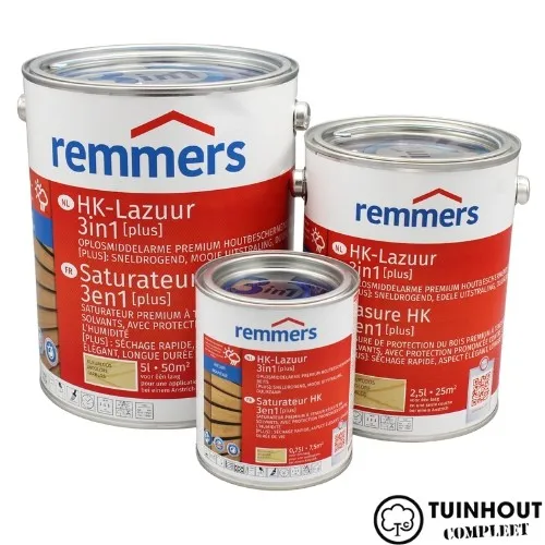 Remmers HK-Lazuur 3 in 1 plus kleurloos