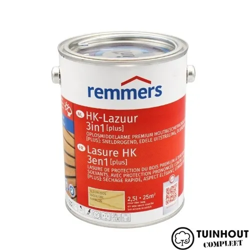 Remmers HK-Lazuur 3 in 1 plus kleurloos
