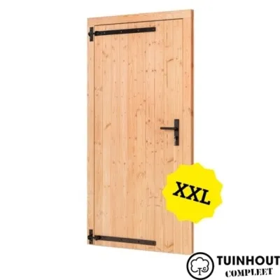 Opgeklampte dichte deur XXL douglas linksdraaiend 1200 x 2150 mm