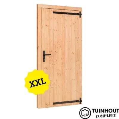 Opgeklampte dichte deur XXL douglas rechtsdraaiend 1200 x 2150 mm