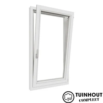 Draai/Kiep raam Meranti Wit rechtsdraaiend 700 x 1285 mm