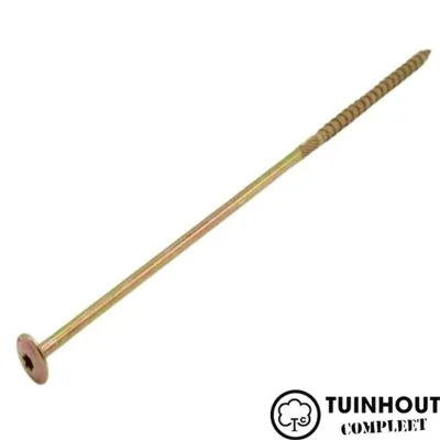 Schotelkopschroef geel verzinkt 8.0 per doos