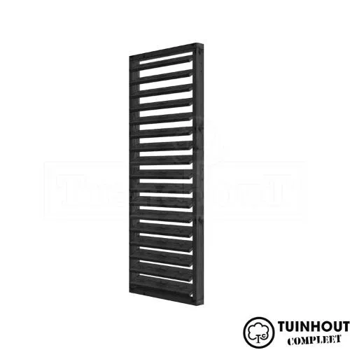 Louvre paneel zwart horizontaal draaibaar 844 x 2200 mm