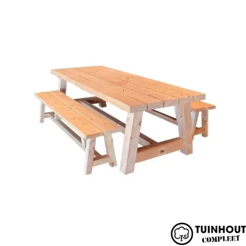 Douglas tafel met A-poot