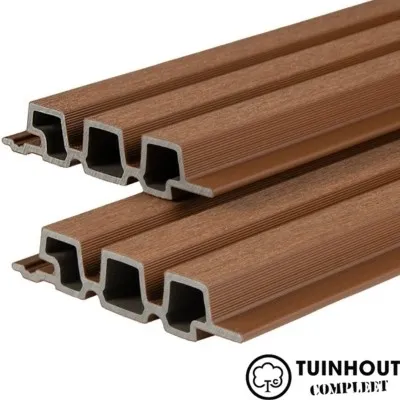 Composiet Triple Profiel Teak 33 x 170 mm