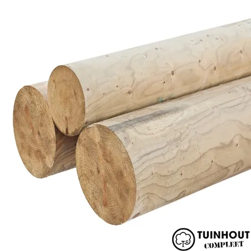 Rond gefreesde grenen paal geïmpregneerd Ø12