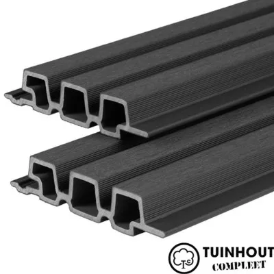 Composiet Triple Profiel Zwart 33 x 170 mm