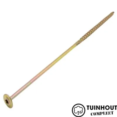 Schotelkopschroef geel verzinkt 8.0 per doos