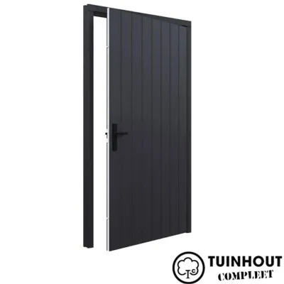 Plaatdeur Hardhout Okoumé Zwart rechtsdraaiend XL 1200 x 2115 mm