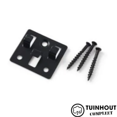 Vlonderplank clip RVS zwart - 100 stuks