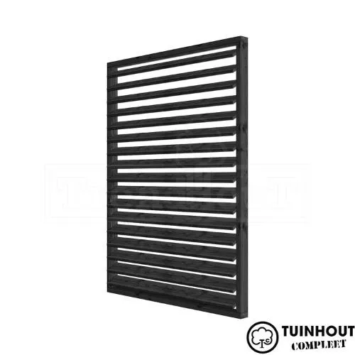 Louvre paneel zwart horizontaal draaibaar 1630 x 2200 mm