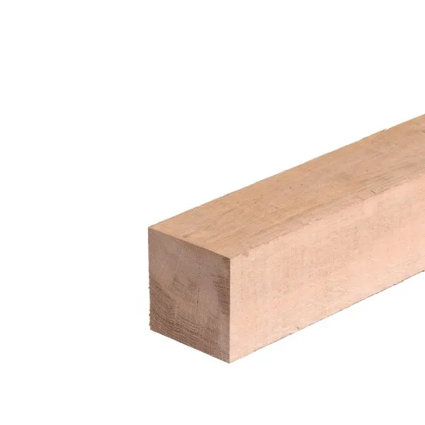 Eiken balk 100x100x2500 BEZAAGD B-keus