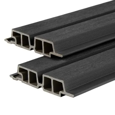 Composiet Dubbel Profiel Zwart 33 x 170 mm