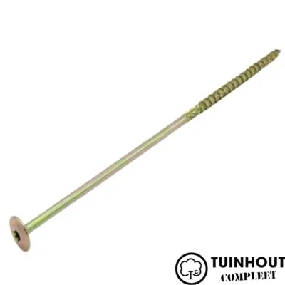 Schotelkopschroef geel verzinkt 8.0 per doos