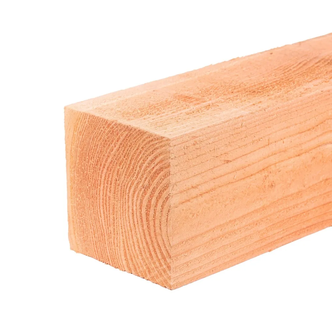 Douglas balk 200 x 200 mm bezaagd