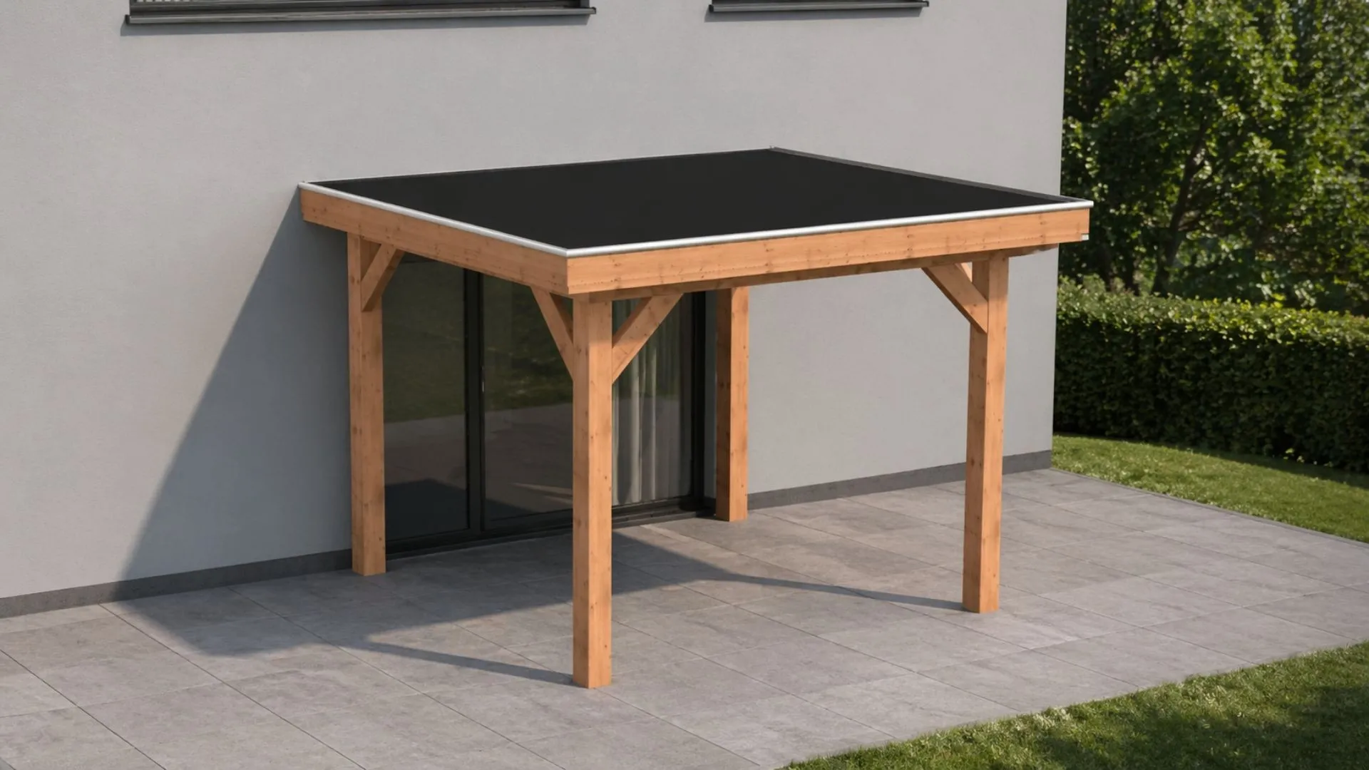 Douglas aanbouw veranda - Comfort met overstek