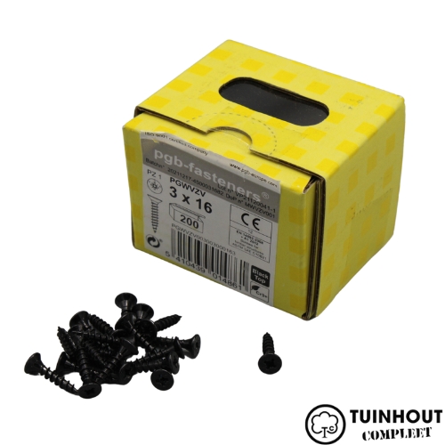 5x Kettingnoodsleutel Schroefverbinder Zwart Verzinkt 4mm - Kettingconnector