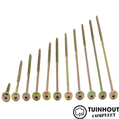 Schotelkopschroef geel verzinkt 8.0 per stuk