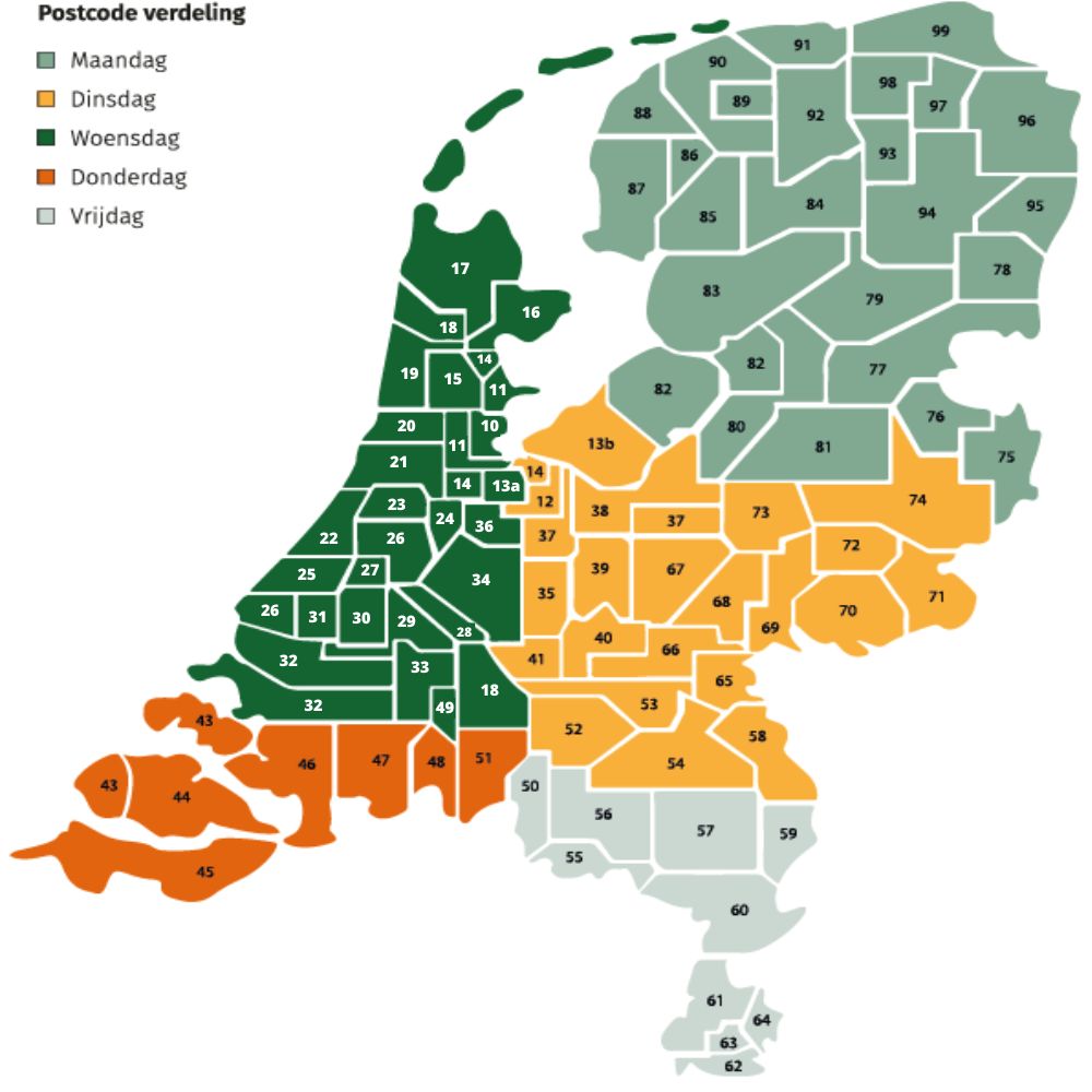 Bezorging-nederland-postcode-verdeling-2023
